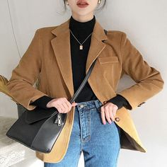 Classy Vintage Outfits, Rok Outfit, Cooler Style, Chique Outfits, Blazer Outfit, Elegante Casual, Korean Fashion Trends, Moda Vintage, Mode Inspo