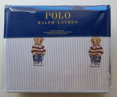 DETAILS: POLO RALPH LAUREN FULL SHEET SET MATERIAL: 100% COTTON PERCALE COLOR: MULTI/ BLUE/ WHITE INCLUDES: ONE FULL FLAT SHEET: Finished size 85 x 96 IN ONE FULL EXTRA DEEP FITTED SHEET: Finished size 54 x 76 x 15 IN TWO STANDARD PILLOWCASES: Finished size 20 x 32 IN EXTRA DEEP FITTED SHEET FITS MOST MATTRESSES UP TO 18" MACHINE WASH COLD MADE IN BAHRAIN QUESTIONS/CONCERNS: PLEASE CONTACT ME!!! I check my email at least twice a day, so if you have any questions about an item which you want to buy or problem with the order you made - please, please, please - contact me. I'll be happy to help. PLEASE, do not hesitate to ask questions and request more pictures of this item if you are not 100% sure on your purchase. It will save time and money for seller and buyer! First of all, we are humans Polo Teddy Bear, Striped Sheets, Ralph Lauren Boys, Sheet Sets Full, King Sheet Sets, Garden Bedding, Sheet Sets, Blue Stripes, Polo Ralph