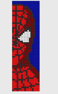 a pixellated image of a spider man with his eyes closed and mouth wide open