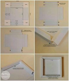 the instructions for how to make a diy photo frame