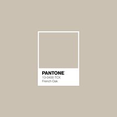 pantone's french oak color is shown in this image, with the text pantone