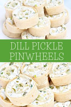 dill pickle pinwheels with text overlay