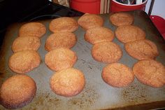 muffins on a baking sheet ready to be baked in the oven or used as an appliance