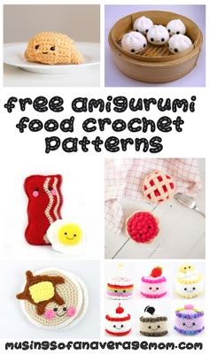 free crochet patterns for food and crafts