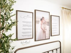 Printed Wedding Vows, Wedding Vow, Above Bed Decor Wedding Pictures Framed On The Wall Master Bedrooms, Above The Bed Wedding Pictures, Our Vows Framed, Wedding Photo Canvas Display, Wedding Picture Above Bed, Wedding Vows Above Bed, Vows Printed And Framed, Wedding Photo Above Bed, Vows Decoration