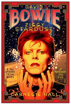 the poster for david bowie's stardust