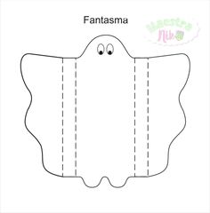 a paper cut out of a ghost with the word fantasma written on it