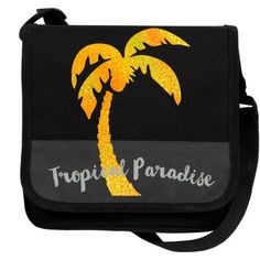 #GoldGlitter #PalmTree #TropicalParadise #MessengerCoolerLunchBag by #MoonDreamsDesigns #MoonDreamsMusic Palm Shoes, Drinks On The Beach, Cute Dolphins, Cool Messenger Bags, Pink Music, Tropical Drinks, Best Lunch Bags