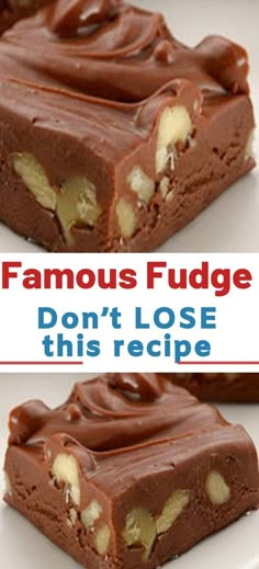 Butterscotch Fudge, Chocolate Walnut Fudge, Milk Chocolate Fudge, Best Fudge, Candy Homemade, Easy Chocolate Fudge, Walnut Fudge