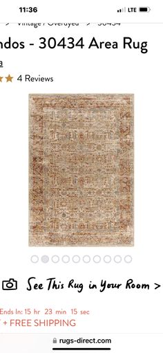 an ad for rugs on the website