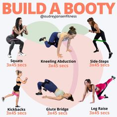 Buttocks Workout, Leg And Glute Workout, Glute Bridge, Back Pain Exercises, Resistance Bands