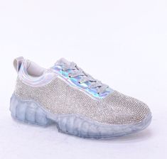 Bling Shoes Sneakers, Silver Shoe, Luxe Clothing, Bling Shoes, Sneaker Games, Silver Shoes, Boutique Accessories, All Eyes, Day And Night