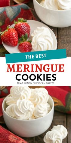 the best meringue cookies that only have 3 ingredients