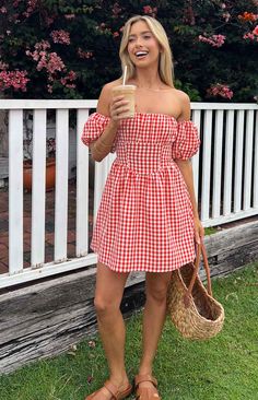 Off The Shoulder Red Gingham Mini Dress

How to style:
This Love Lost Off The Shoulder Red Gingham Mini Dress () is perfect for adding a feminine touch to your wardrobe. The corset () style bodice and flowy design create a flattering silhouette. Whether you're attending a summer () event or heading out for a date, this lightweight gingham print dress will make a chic statement.

Features:


  
 * Mini length 
 * Light weight material 
 * Invisible left side zip 
 * Off the shoulder design 
 * Pu Gingham Clothing, Red Gingham Dress, Gingham Mini Dress, Gingham Blouse, Love Lost, Flowy Style, Prom Midi Dress, Summer Playsuit, Flowy Design