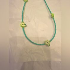 Handmade Turquoise, Green And White Apple Choker Necklace. 16.25”. #Brat #Bratsummer #Sweattour White Apple, Turquoise Green, Green And White, Womens Jewelry Necklace, Choker, Choker Necklace, Jewelry Necklaces, Necklaces, Women Jewelry