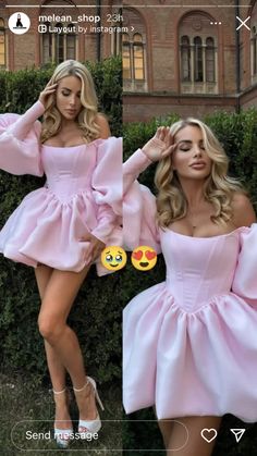 Spring Party Mini Dress In Barbiecore Style, Spring Barbiecore Party Dresses, Pink Bow Dress Aesthetic, Spring Barbiecore Party Mini Dress, Pink Barbiecore Mini Dress, Dream Prom Dress, Neat Casual Outfits, Mini Prom Dresses, Dream Prom