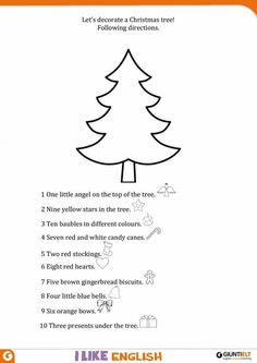 the christmas tree worksheet for kids