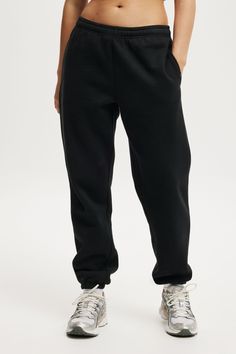 Plush Gym Track PantBody - Plush Essential Gym Sweatpant - BlackCotton On | Women | Clothing | Sweats & Hoodies | SweatpantsCotton On | Women | Clothing | Sweats & Hoodies | SweatpantsCotton On | Women | Clothing | Sweats & Hoodies | Sweatpants Black Sports Sweats With Pockets, Solid Tapered Leg Sportswear Pants, Black Sweats With Pockets For Sports, Solid Color Tapered Workout Pants, Solid Color Tapered Leg Workout Pants, Solid Relaxed Fit Sportswear Bottoms, Solid Color Workout Pants With Tapered Leg, Full Length Black Sweatpants With Elastic Waistband, Black Tapered Leg Athleisure Sweatpants