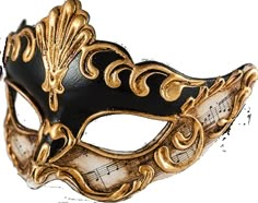 Muscia Black Black And Gold Masquerade Mask, Mascara Papel Mache, Gold Masquerade Mask, Venetian Masquerade Masks, Masked Ball