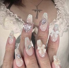 ପ ׅCredits to: ke.tty.nail ✄┈ on ig ֶָ֢ ଓ Xiaohongshu Nails, Gel Nails Diy, Soft Nails, Kawaii Nails, Hot Nails