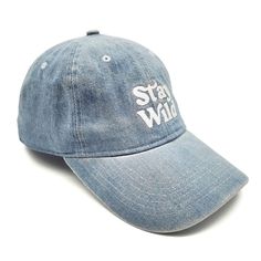 PRICES MAY VARY. Vintage washed style 100% Cotton, denim Dad hat, with stay wild on the front and Atticus signature on the back with metal buckle closure . The one size adjustable 6-panel style fits most and ensure that comfort fit you look for in an adventure distressed hat, it is unisex, but designed for all wild women and girls out there. Perfect baseball cap for the woman seeking a wanderlust venture beyond their comfort zone, protection from the sun, beach hat and those seeking the answer t Casual Dad Hat With Distressed Curved Brim, Casual Distressed Dad Hat With Curved Brim, Denim Blue Cotton Baseball Cap For Summer, Cotton Dad Hat With Letter Print And Short Brim, Casual Dad Hat With Distressed Look And Curved Brim, Casual Distressed Curved Bill Hat, Casual Cotton Dad Hat With Short Brim, Trendy Washed Baseball Cap With Curved Bill, Casual Distressed Hat With Curved Bill