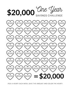 the $ 20, 000 savings for valentine's day is shown in black and white