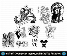 the digital stamps are designed to be used for halloween decorations and other things that can be purchased