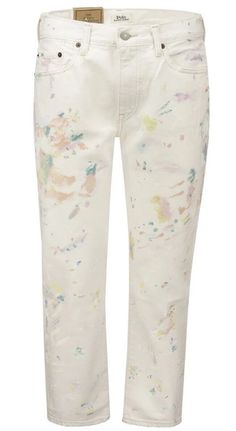 NWT Polo Ralph Lauren Womens Avery Boyfriend Pastel Splatter Paint Jeans Size 33R. Condition is New with tags. Size: 33R 76% cotton,24% Lyocell Inseam: 28” Paint Jeans, Ralph Lauren Paint, Paint Splatter Jeans, 90s Baggy, Splatter Paint, Polo Sport Ralph Lauren, Painted Jeans, Polo Ralph Lauren Women, Painted Denim