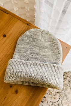 Stay comfy and cozy in this double layered rib knit beanie! It's slouchy style makes it the perfect accessory for your winter adventures! Wherever you're going, stay warm and look good - guaranteed! A slouchy ribbed knit beanie for women. Ribbed Knit Beanie, Slouchy Style, Grey Beanie, Winter Adventure, Winter Hats For Women, Short Leggings, Knit Beanie, Dresses With Leggings, Jewelry Bags