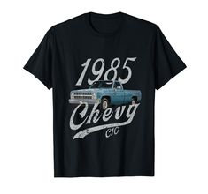 an old car with the words'85 chevy co on it