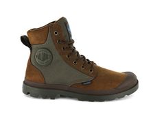 PAMPA SPORT CUFF WPN - Palladium Weatherproof High-top Boots For Adventure, Brown Insulated Boots For Adventure, Cordura Boots With Reinforced Toe For Outdoor Work, Outdoor High Ankle Lace-up Boots With Rubber Sole, Insulated Ankle Hiking Boots For Adventure, Winter Weatherproof Boots For Adventure, Winter Adventure Waterproof Combat Boots, Outdoor Ankle Lace-up Boots With Rubber Sole, Sporty Waterproof Ankle Boots With Vibram Sole