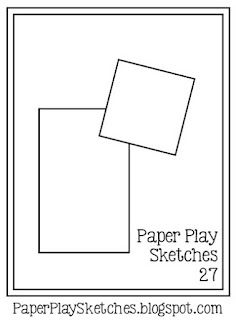 the paper play sheet is shown in black and white, with two squares on each side