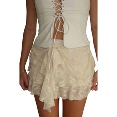 Thanks For Checking Out Our Fabulous Posh Closet!! All Of Our Items Are New With Tags! Never Worn Or Used <3 - Composition: 100% Polyester - Description: Tuck In Your Favorite Tee For A More Laid-Back Vibe. The Cream-Tiered Lace Skirt Features Draping And Front Tie Detail, With Built-In Shorts For Ease Of Movement. Made From 100% Polyester. The Model Is 5'6" And Is Wearing A Small Size. - We Ship From Multiple Warehouses So It's Not Possible For Us To Bundle - Because All Of Our Merchandise Is B Photo Lighting, Color Shades, Cotton Candy, Cream Color, Lace Skirt, Mini Skirt, Built In, Womens Skirt, Mini Skirts