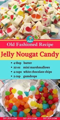 old fashioned recipe for jelly nougat candy