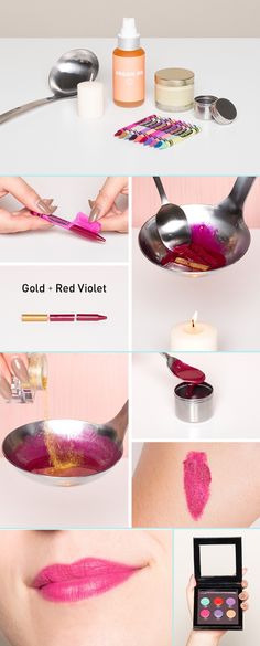 7 DIY Crayon Lipsticks to Make at Home | Inspire Beauty Tips Diy Health, Beauty Recipe, Diy Makeup, Homemade Beauty Products