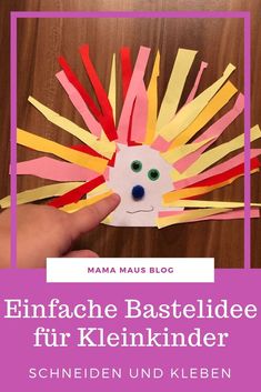 Eine einfache Bastelarbeit für Kleinkinder. Mit wenigen Materialien in kurzer Zeit gebastelt und somit ideal für Kinder ab 2 Jahren. #BastelnmitKindern #BastelnmitKleinkindern #Bastelidee #Bastelanleitung #Igel #Herbst #DIY Diy Clothes Rack, Kindergarten Art, Camping Crafts, Craft Stick Crafts, Art Education, Kids Crafts, Resin Crafts, Koala