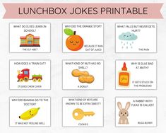 the lunchbox jokes printable for kids