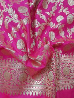 Dupatta length: 2.30 m Dupatta width: 0.9 m Blended Dry clean This dupatta is made of finely woven fabric and is decorated with intricate design and engravings Banarasi dupattas are characterised by brocade borders & pallus. They often have woven butas or jall on the body Luxury Dola Silk Dupatta, Luxury Pink Dupatta With Zari Weaving, Semi-stitched Gold Anarkali Set With Motifs, Silk Unstitched Suit With Dupatta For Festivals, Gold Tussar Silk Choli With Dupatta, Unstitched Art Silk Suit With Dupatta For Festivals, Raw Silk Unstitched Suit With Dupatta For Festivals, Pink Dupatta With Pallu For Traditional Ceremonies, Tussar Silk Salwar Kameez With Dupatta For Wedding