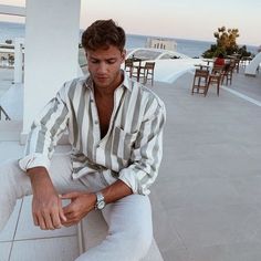 Vacation Outfits Men, Spiritual Fashion, Herren Style, Europe Outfits, Old Money Outfits, Stylish Men Casual, Italy Outfits