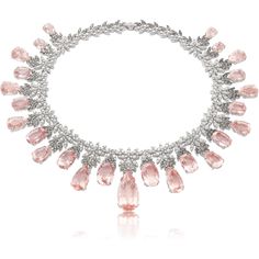 Pasquale Bruni - Ghirlanda Atelier Necklace in 18k White Gold with Mor – Robinson's Jewelers Opulent Luxury Gold Jewelry, Luxury Large Stone Fine Jewelry, Expensive Necklaces, Morganite Necklace, Morganite Jewelry, Pasquale Bruni, Pinterest Ideas, Classy Jewelry, Expensive Jewelry