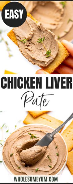 Chicken Liver Pate Recipe Pate Recipes Homemade, Goose Liver Pate, Chicken Liver Pate Recipe Easy, Chicken Liver Recipes Healthy, Liver Paste Recipe, Pork Liver Recipes, Chicken Pate Recipe