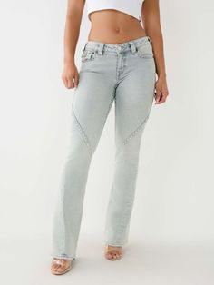 JOEY LR SEAMING FLARED JEAN Fitted Light Wash Straight Leg Flares, Light Wash Fitted Straight Leg Flares, Fitted Straight Leg Light Wash Flares, Fitted Light Wash Flare Jeans, Light Wash Fitted Flare Jeans, Lounge Looks, Vacation Mood, Low Rise Flare Jeans, Cute Jeans