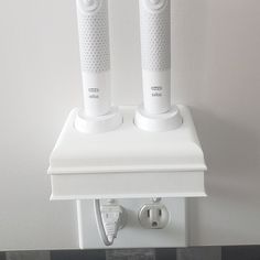 Electric Toothbrush Storage, Hide Cords, Electric Toothbrush Holder, Toothbrush Holders, Toothbrush Storage, Outlet Plates, Electric Brush, Cord Storage, Custom Plates