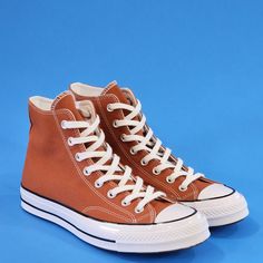 Converse Chuck 70 Hi High Top Red Bark Salmon Brown Orange Canvas Unisex Sneakers A04796c Nwt Size Guide: Men's 9 - Women's 11 Mpn: A04796c Brand New With Box. 100% Authentic! More Cushioning, Tougher Canvas, Same Versatility. The Chuck 70 Hightop Is Built Off Of The Original 1970s Design, With Premium Materials And An Extraordinary Attention To Detail, With Added An Extra Cushy Insole For Arch Support And Stability. Canvas Upper Is Lightweight And Durable. The Timeless Silhouette You Know And L Converse Lugged, Converse 70, Orange Converse, Converse Chuck Taylor 70, Converse Star Player, 1970s Design, High Tops Sneakers, Converse Jack Purcell, Converse Red