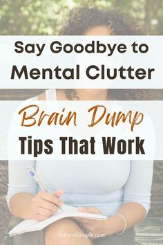 Overwhelmed and struggling to focus? It’s time to reset your mind with a brain dump. This simple yet powerful self-therapy journaling method offers effective tips and ideas to help you declutter your mind, organize your thoughts, increase productivity, and reduce stress. It's perfect for tackling overwhelm, clearing mental clutter and regaining focus. Reset Your Mind, Bullet Journal Budget, Mental Space, Minimalist Bullet Journal, Planner Doodles, Future Log