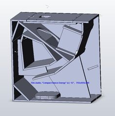 an open cardboard box containing electronic devices and text on the inside, in greyscape