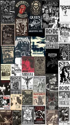 a collage of different kinds of posters