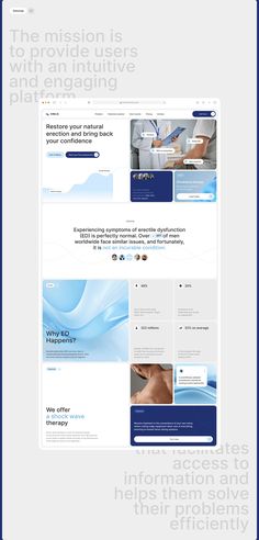 an image of a website page with blue and white colors on the bottom right corner