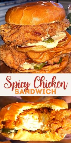 Spicy Chicken Sandwich Recipe, Chicken Breast Sandwich Recipes, Spicy Chicken Breast, Spicy Chicken Sandwich, Chicken Breast Sandwich, Chicken Sandwich Recipe, Spicy Fried Chicken