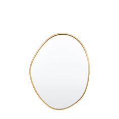 Ludovica Metal Wall Mirror, Large, Round Frame, Gold Gold Mirror Wall, Mirror Gold, Garden Bedroom, Oval Mirror, Organic Design, Framed Mirror Wall, Accent Mirrors, Gold Mirror, Organic Shapes